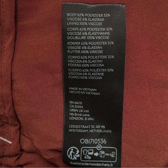 Anthropologie Maeve Pleated Bubble Skirt Size XXS in Brown/Chocolate NEW - Picture 9 of 11